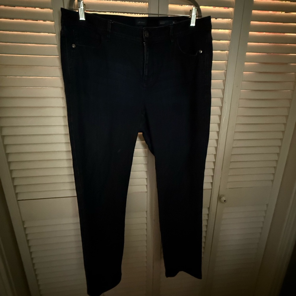 J. Jill Black Straight Leg Jeans Classic Style